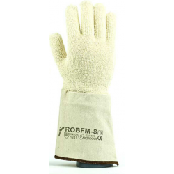 Rękawice bawełniane z mankietem odporne termicznie do 250C