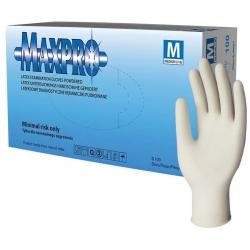 Rękawice lateksowe diagnostyczne 8% VAT / 100 szt.