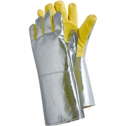 Rękawice trudnopalne metalizowane NT-3/5 5-palcowe 40cm