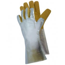 Rękawice z tkanin aluminizowanych NT5/5 5-palcowe 60 cm